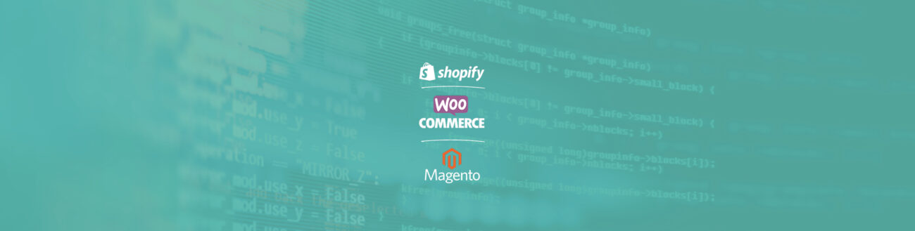 Shopify Logo, Magento Logo, WooCommerce Logo